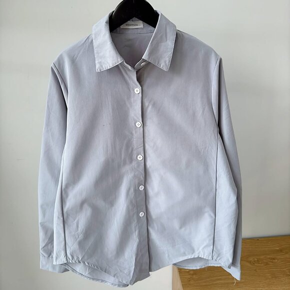 Tops - Women Minimalist Button-Up Shirt